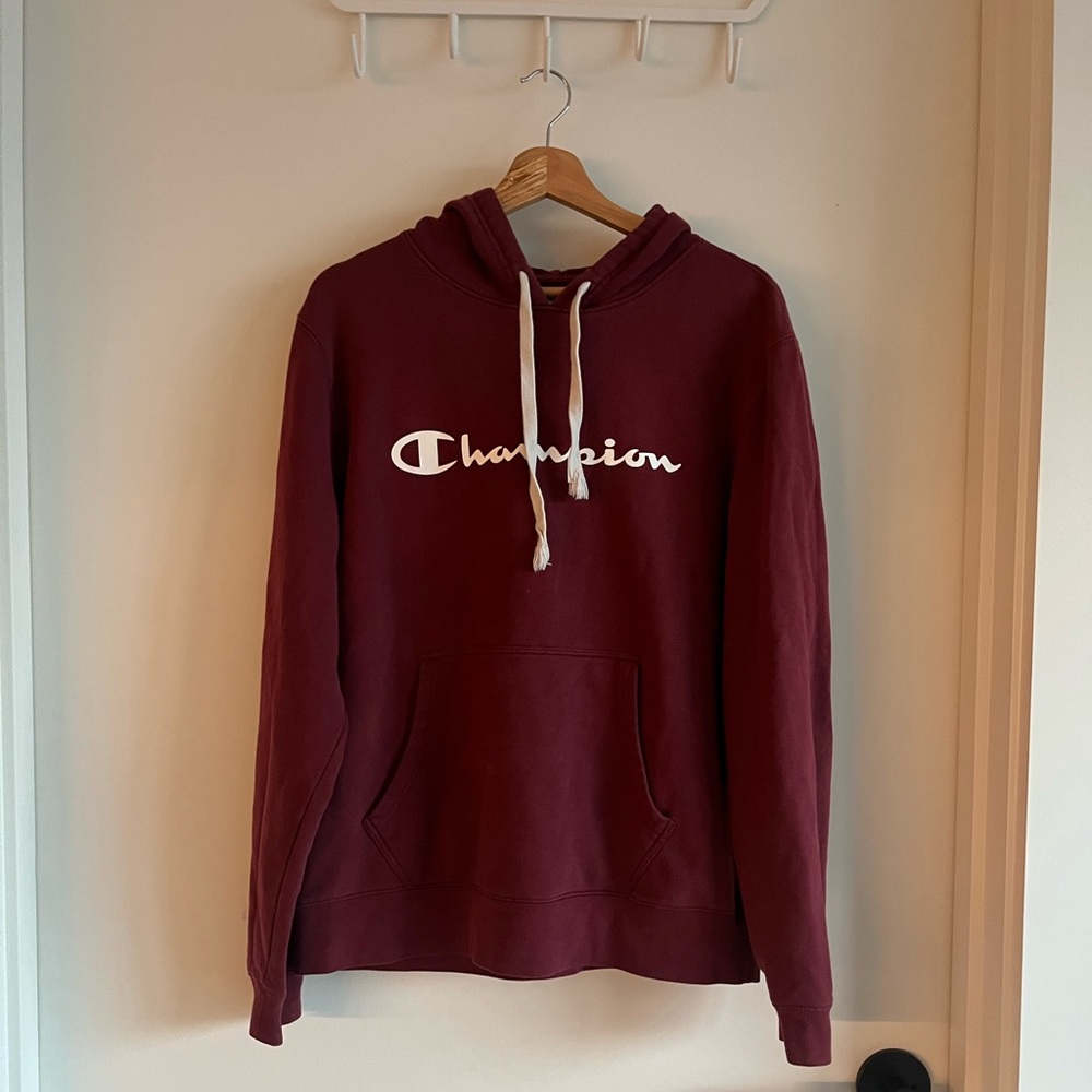 Vintage Burgundy champion hoodie